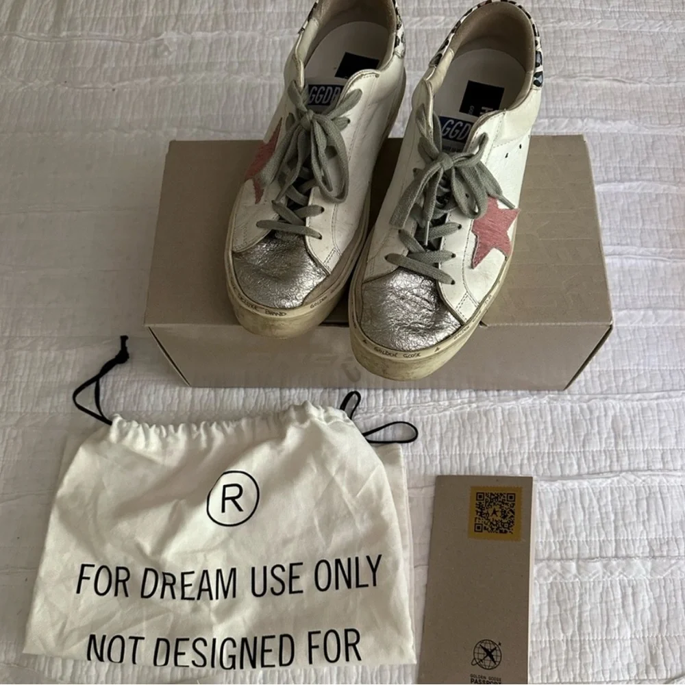 Golden Goose Hi Star Sneakers size 8 / IT 38 - Picture 2 of 6